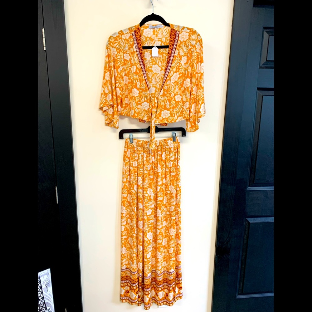 Top and Skirt Set